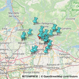 Mappa Via Aldo Moro, 24030 Valbrembo BG, Italia (9.9295)