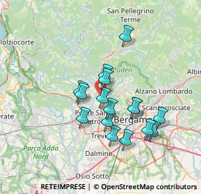 Mappa Via Aldo Moro, 24030 Valbrembo BG, Italia (5.86938)
