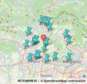 Mappa Via Aldo Moro, 24030 Valbrembo BG, Italia (3.07895)