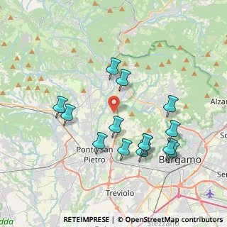 Mappa Via Aldo Moro, 24030 Paladina BG, Italia (3.77071)