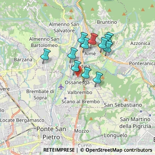 Mappa Via Aldo Moro, 24030 Valbrembo BG, Italia (1.47083)