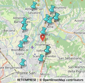 Mappa Via Aldo Moro, 24030 Valbrembo BG, Italia (1.92067)