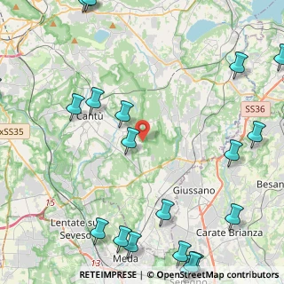 Mappa Via Monforte, 22063 Cantù CO, Italia (6.6585)