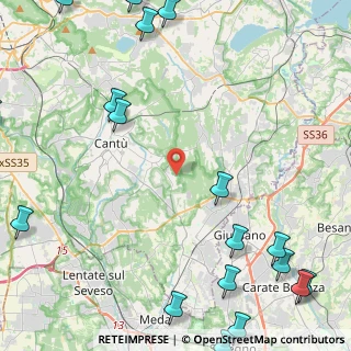 Mappa Via Monforte, 22063 Cantù CO, Italia (7.283)