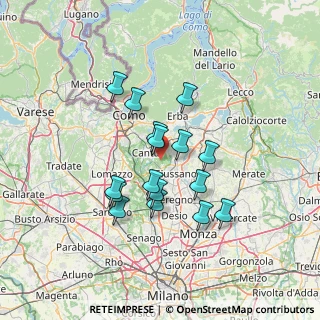 Mappa Via Monforte, 22063 Cantù CO, Italia (11.44063)