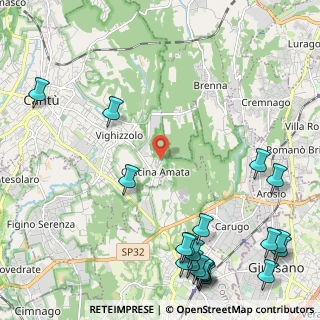 Mappa Via Monforte, 22063 Cantù CO, Italia (3.224)