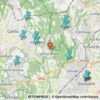 Mappa Via Monforte, 22063 Cantù CO, Italia (2.73727)