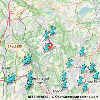 Mappa VIA DELLE BARAGGETTE, 22060 Figino Serenza CO, Italia (6.3365)