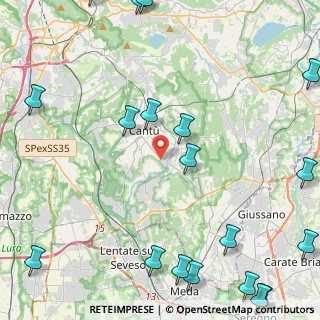 Mappa VIA DELLE BARAGGETTE, 22060 Figino Serenza CO, Italia (6.877)