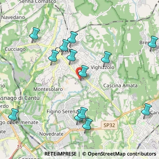 Mappa VIA DELLE BARAGGETTE, 22060 Figino Serenza CO, Italia (2.39615)