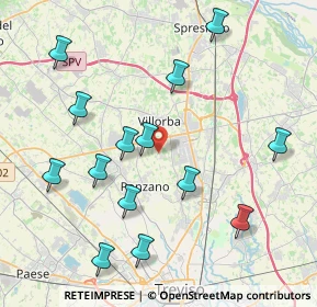 Mappa Italia, 31050 Ponzano Veneto TV, Italia (4.415)