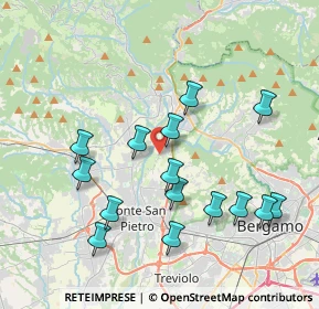 Mappa Via dei Lavandai, 24030 Paladina BG, Italia (3.942)