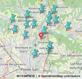 Mappa Via dei Lavandai, 24030 Paladina BG, Italia (1.92063)