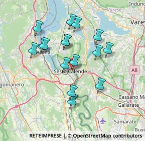 Mappa Via Cavour, 21018 Sesto Calende VA, Italia (6.59188)