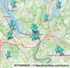 Mappa Via Cavour, 21018 Sesto Calende VA, Italia (4.498)