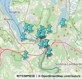 Mappa Via Cavour, 21018 Sesto Calende VA, Italia (2.2525)