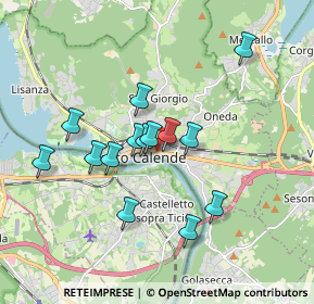 Mappa Via Cavour, 21018 Sesto Calende VA, Italia (1.52286)