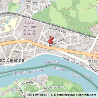 Mappa Via Camillo Benso Conte di Cavour, 43, 21018 Sesto Calende, Varese (Lombardia)