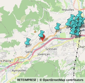 Mappa Frazione la Remise, 11010 Sarre AO, Italia (2.7865)