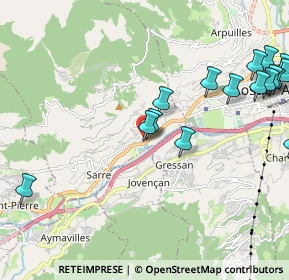 Mappa Frazione la Remise, 11010 Sarre AO, Italia (2.71294)