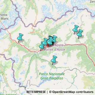 Mappa Via Champ de la Croix, 11100 Aosta AO, Italia (7.60538)