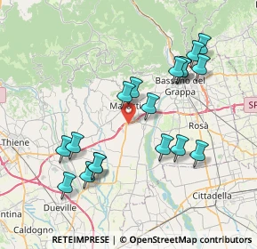 Mappa Via Torino, 36063 Marostica VI, Italia (7.62778)