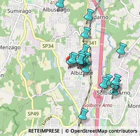 Mappa Via Guglielmo Marconi, 21041 Albizzate VA, Italia (0.828)
