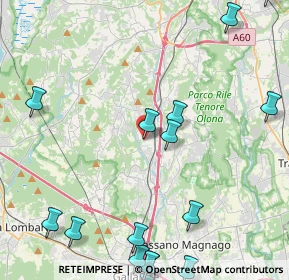 Mappa Via Guglielmo Marconi, 21041 Albizzate VA, Italia (6.42944)