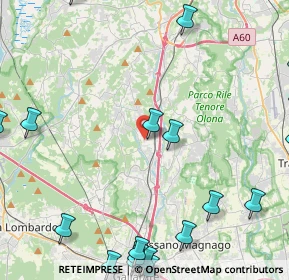 Mappa Via Guglielmo Marconi, 21041 Albizzate VA, Italia (6.6165)