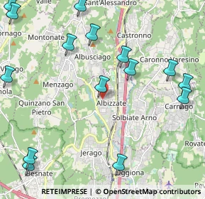 Mappa Via Guglielmo Marconi, 21041 Albizzate VA, Italia (2.81933)