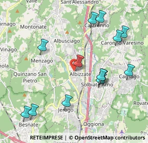 Mappa Via Guglielmo Marconi, 21041 Albizzate VA, Italia (2.24385)