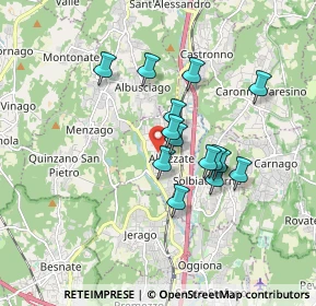 Mappa Via Guglielmo Marconi, 21041 Albizzate VA, Italia (1.38786)