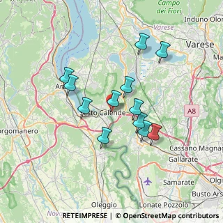 Mappa Via Case Nuove, 21018 Sesto Calende VA, Italia (6.01083)