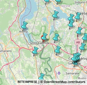 Mappa Via Case Nuove, 21018 Sesto Calende VA, Italia (10.844)