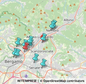 Mappa Via J. F. Kennedy, 24066 Pedrengo BG, Italia (3.64083)