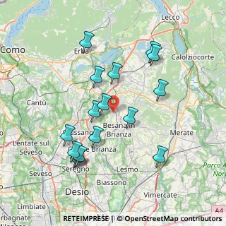 Mappa Via Sirtori, 20838 Renate MB, Italia (7.4325)