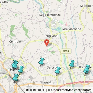 Mappa Via Coste, 36030 Zugliano VI, Italia (3.68455)
