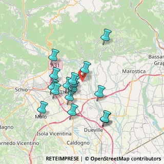 Mappa Via Coste, 36030 Zugliano VI, Italia (6.40813)