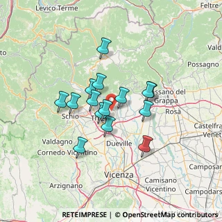 Mappa Via Coste, 36030 Zugliano VI, Italia (10.30533)