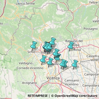 Mappa Via Coste, 36030 Zugliano VI, Italia (8.93176)