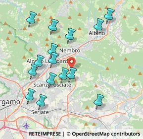 Mappa 24027 Villa di Serio BG, Italia (4.05267)
