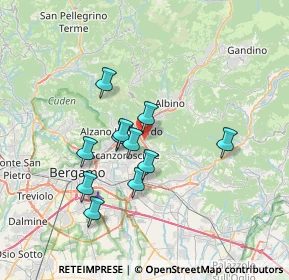 Mappa 24027 Villa di Serio BG, Italia (5.79364)