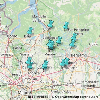 Mappa Via Vicolo Colombe, 23885 Calco LC, Italia (12.48267)