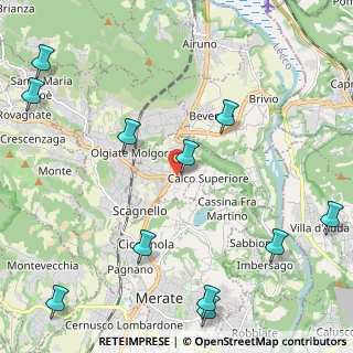 Mappa Via Vicolo Colombe, 23885 Calco LC, Italia (2.92909)