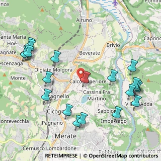 Mappa 23885 Calco LC, Italia (2.5635)