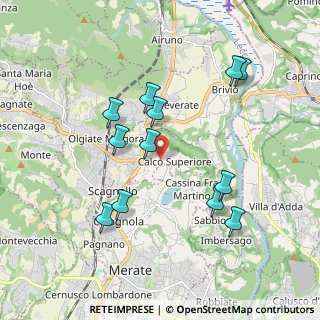 Mappa 23885 Calco LC, Italia (1.8575)