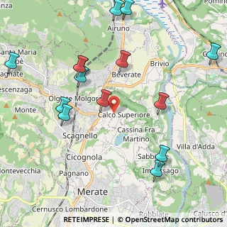 Mappa 23885 Calco LC, Italia (2.43143)