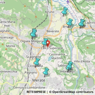 Mappa 23885 Calco LC, Italia (2.40091)