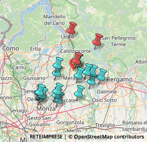 Mappa 23885 Calco LC, Italia (12.348)