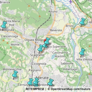 Mappa Largo Pomeo, 23885 Calco LC, Italia (3.25308)